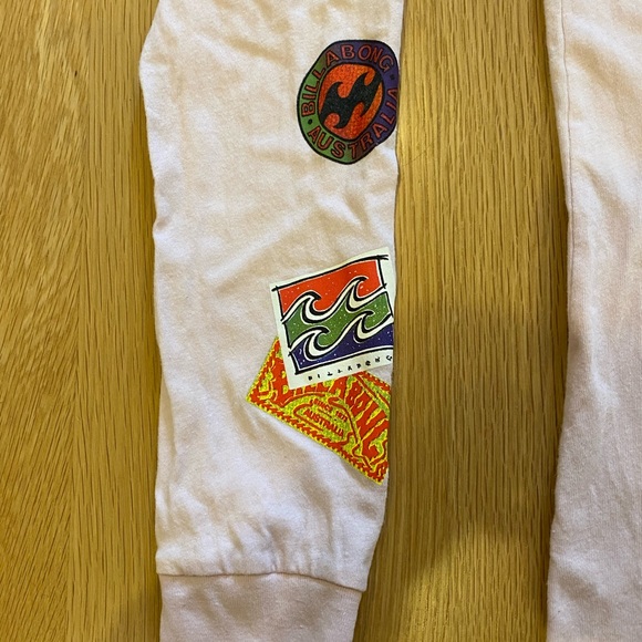 Billabong  Ron Jon Surf Shop Womens Soft Pink Long Sleeve Tee Shirt / Size S - Picture 4 of 13